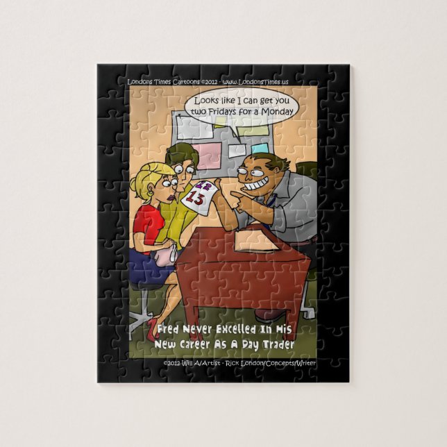 Funny Day Trader Jigsaw Puzzle par Rick London (Vertical)