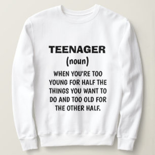 Funny "DÉFINITION DES ADOLESCENTS" Sweatshirt