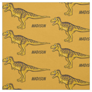 Funny Dinosaur nom et tissu de couleur personnalis