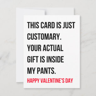 Funny Dirty Naughty Valentines Carte de jour