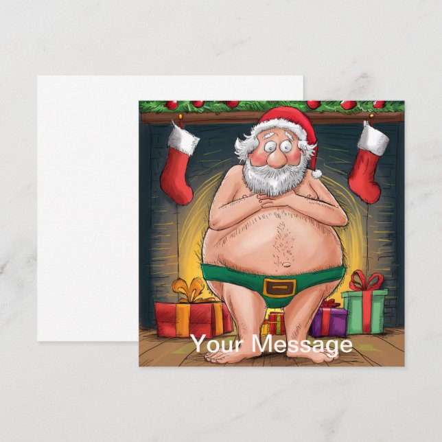 Funny Dirty Père Noël collection de Noël (Devant / Derrière)