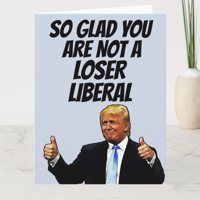 FUNNY DONALD TRUMP CARTE DE SALUT D'ANNIVERSAIRE (Devant)