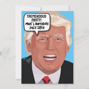 FUNNY DONALD TRUMP INVITATIONS À LA FÊTE D'ANNIVER