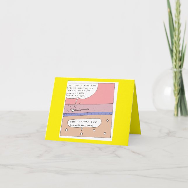Funny Drama Audition Carte Anniversaire (Devant)