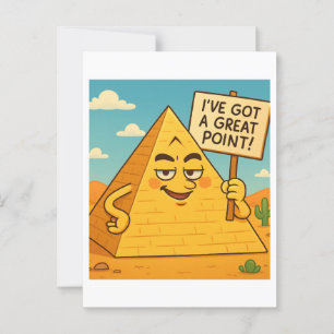 Funny Egyptian Pyramid Carte postale de plaisanter