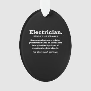 Funny Electrician Definition Gift Graduation