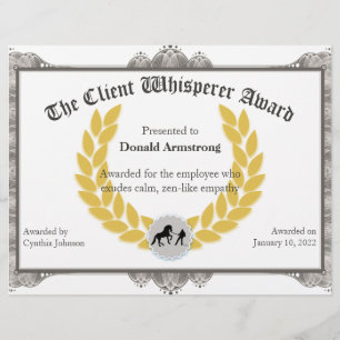 Funny Employé Award - Client Whisperer