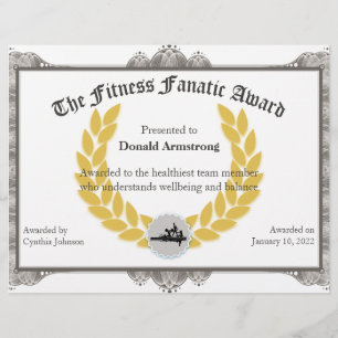 Funny Employé Award - Fitness Fanatic