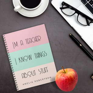 Funny enseignant personnalisé Carnet photo spirale