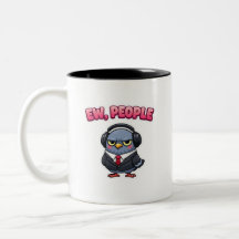 Funny Ew People Pigeon Office Coffee Mug