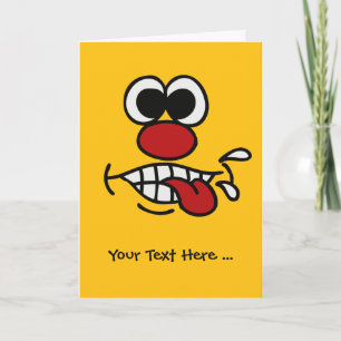 Funny Face carte de voeux personnalisée