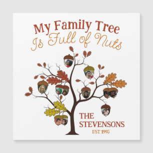 Funny Fall Photo Family Tree est plein de noix