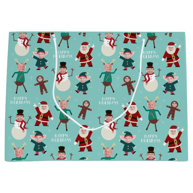 Funny Famille Photo Vacances Sac cadeau (Devant)