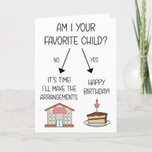 Funny Favori Carte d'anniversaire enfant pour mama