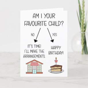 Funny Favori Carte d'anniversaire enfant pour mama