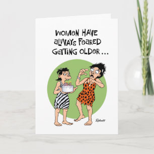 Funny Femme Carte d'anniversaire