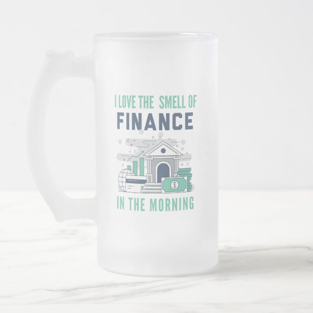 Funny Finance Mug Business Office Coworker Blue (Gauche)