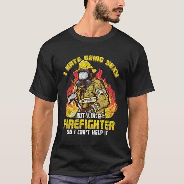 Funny Firefighter T-Shirt Firefighter cadeau pour  (Devant)