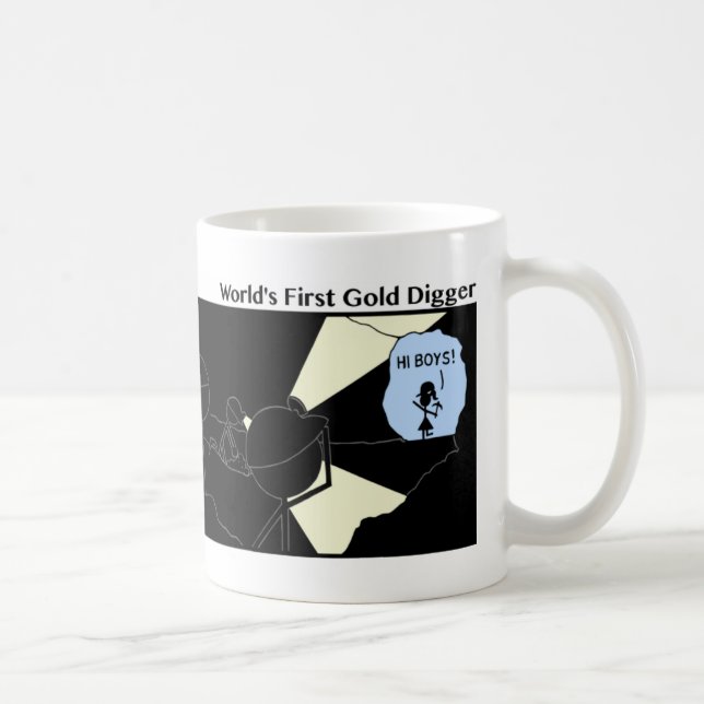 Funny First Gold Digger Stickman Mug - 119 (Droite)