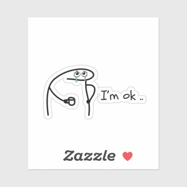 Funny Flork Meme Die-Cut Sticker - Custom Hand-Dra (Feuille)