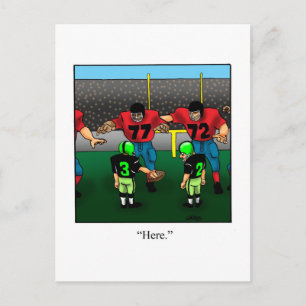 Funny Football Players Carte postale