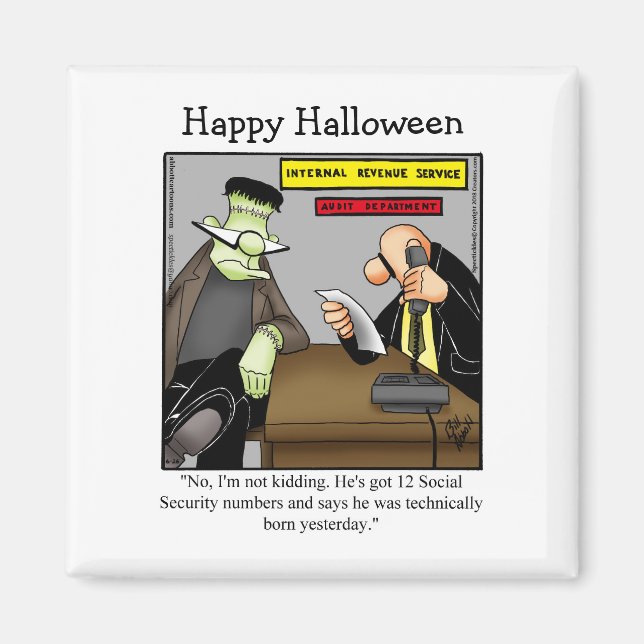 Funny Frankenstein Monster Humor Magnet (Devant)