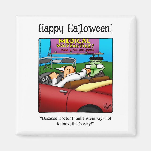 Funny Frankenstein Monster Magnet Humour (Devant)