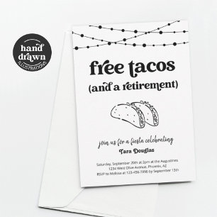 Funny Free Tacos et une invitation à une fête de r