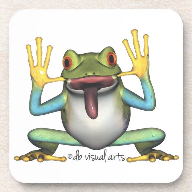Funny Frog Cork Dessous de verre (Devant)