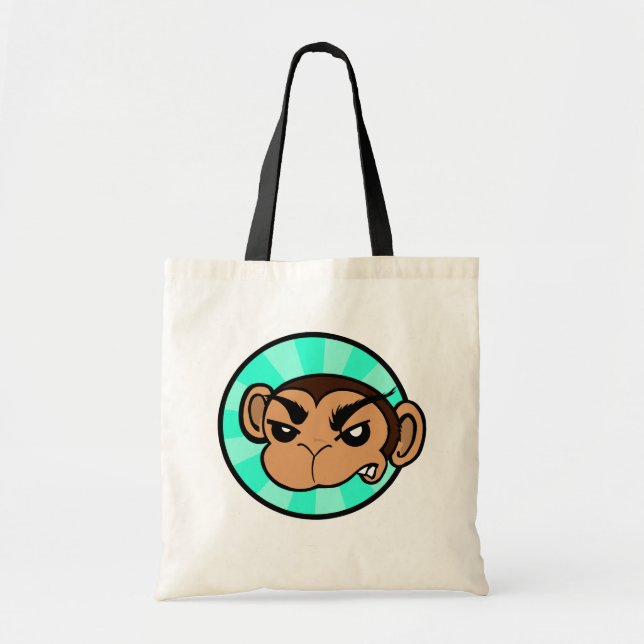 FUNNY FRUSTRATED MONKEY TOTE BAG (Devant)
