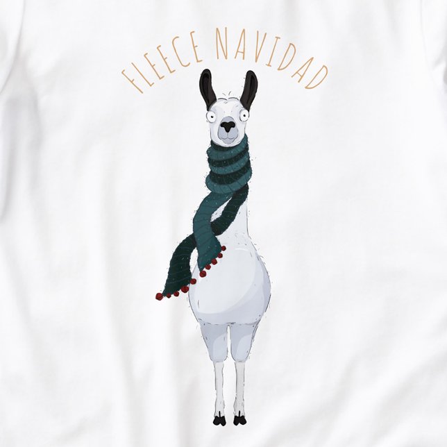 Funny Fun 'Fleece Navidad' Llama Pun Cartoon  (Créateur téléchargé)