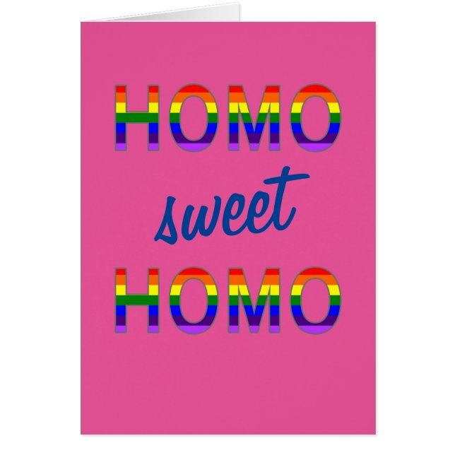 Funny Gay Homo Sweet Homo (Devant)