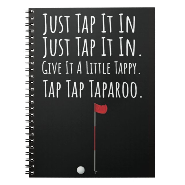 Funny Golf Cadeaux Golfer Humour Carnet de plaisan (Devant)