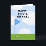 Funny Golf Carte d'anniversaire<br><div class="desc">Carte d'anniversaire de golf créative pour golfeur. Modifier le texte pour ajouter le nom et l'âge.</div>