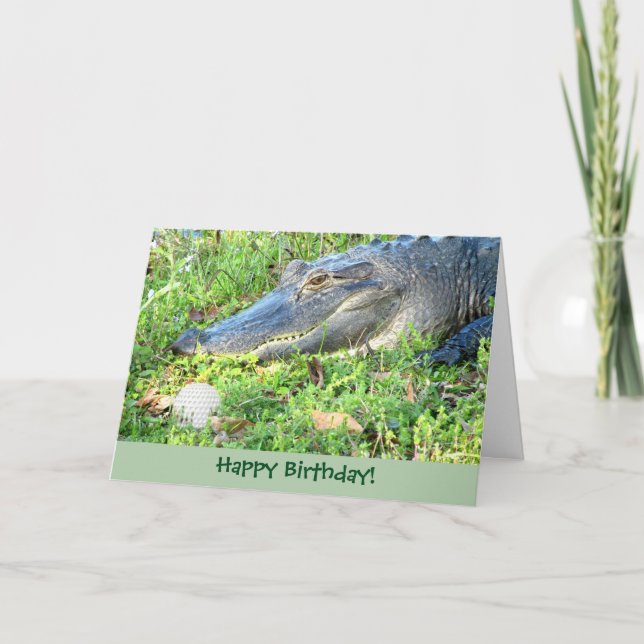 Funny Golf Carte de voeux d'anniversaire personnal (Devant)
