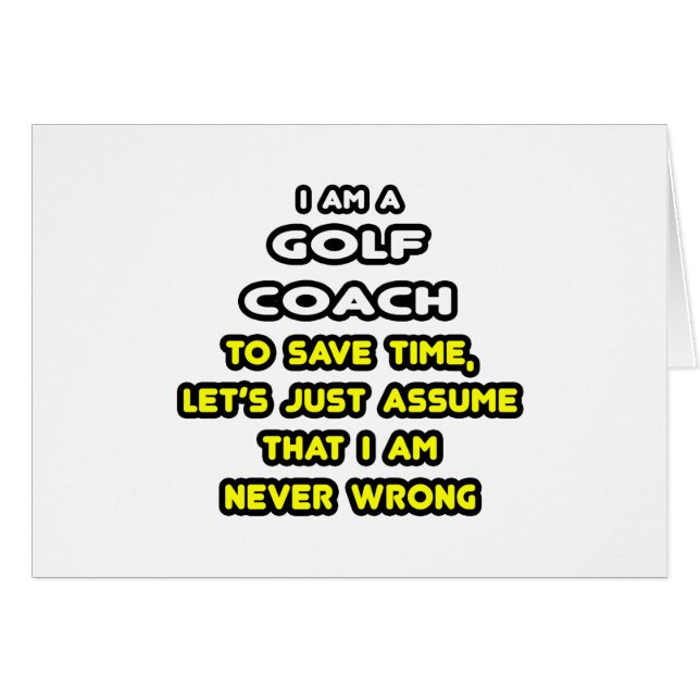 Funny Golf Coach T-Shirts et cadeaux (Devant horizontal)