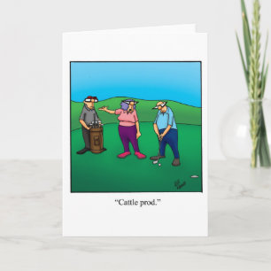 Funny Golf Humour Carte de voeux vierge