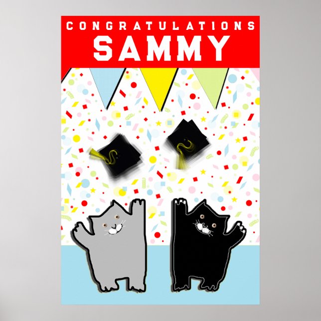 funny graduation congrats poster (Devant)