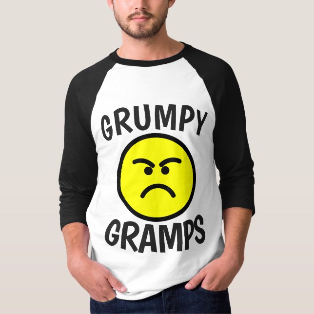 FUNNY GRANDPA T-shirt GRUMPY GRANDFATHER (Devant)