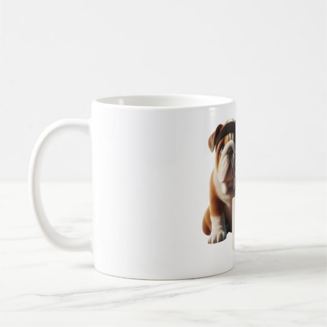 Funny Gym Bulldog Coffee Mug (Gauche)