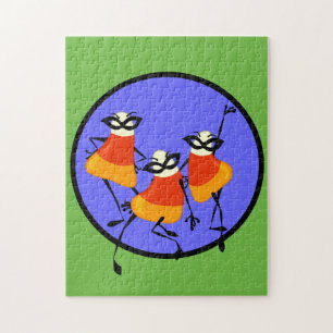 FUNNY HALLOWEEN CANDY CORN FEMMES PUZZLE