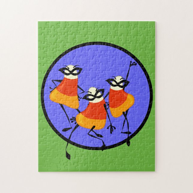 FUNNY HALLOWEEN CANDY CORN FEMMES PUZZLE (Vertical)