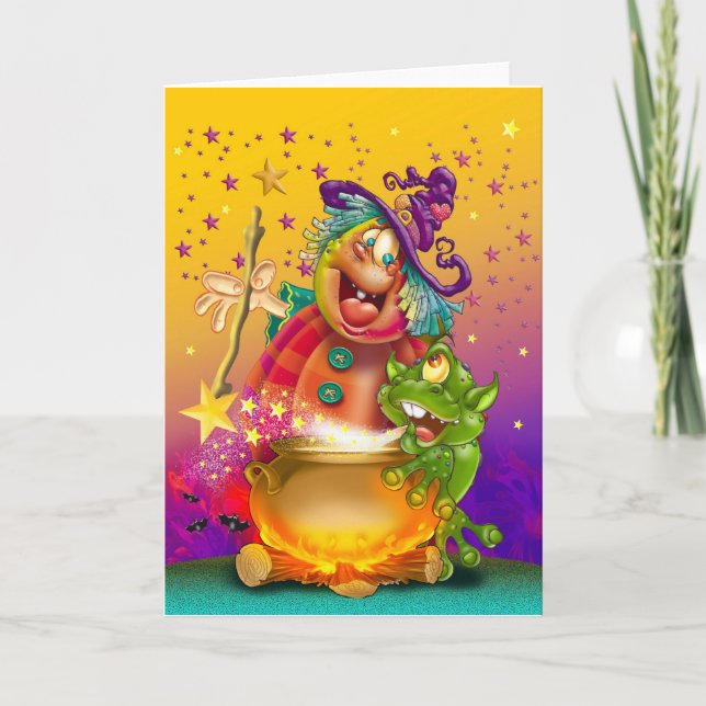 Funny Halloween Cards and invitation (Devant)