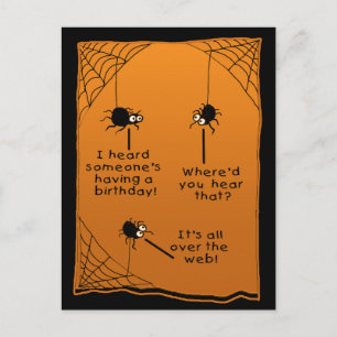 Funny Halloween carte d'anniversaire