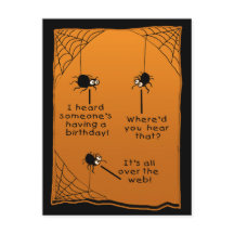 Funny Halloween carte d'anniversaire