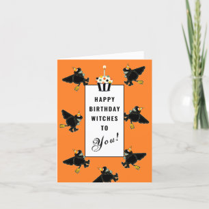 Funny Halloween carte d'anniversaire