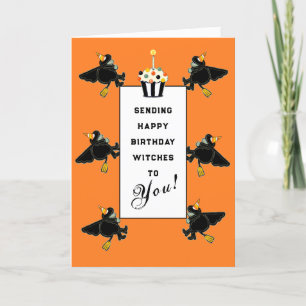 Funny Halloween carte d'anniversaire
