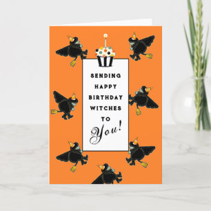 Funny Halloween carte d'anniversaire