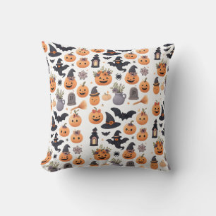 Funny Halloween Chats Coussin - Éffrayant mignonne