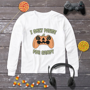 Funny Halloween Citrouille Video Gamer Contrôleur